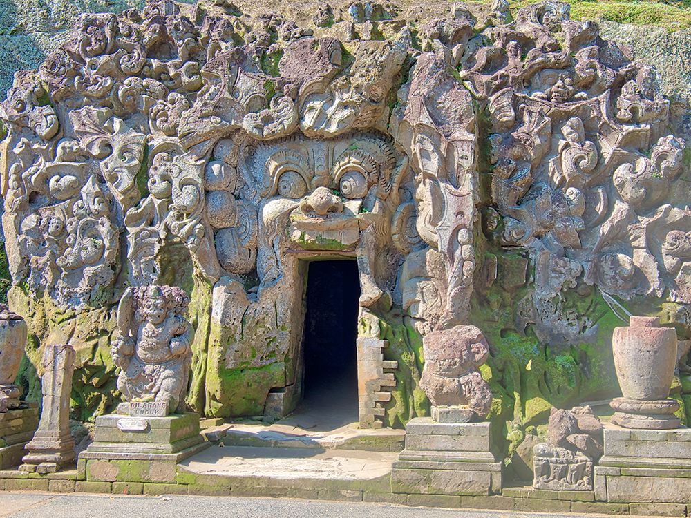 Indonesia-Bali-Ubud-Historic Balinese temples of Goa Gajah or Elephant Cave